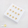 TRIPLE STAR CZ SPARKLING SKY 316L SURGICAL STEEL L-SHAPE NOSE BOX